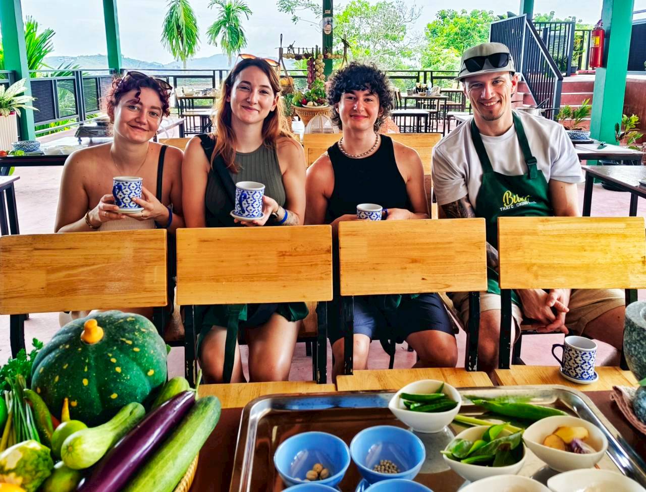 Happy friends traveling