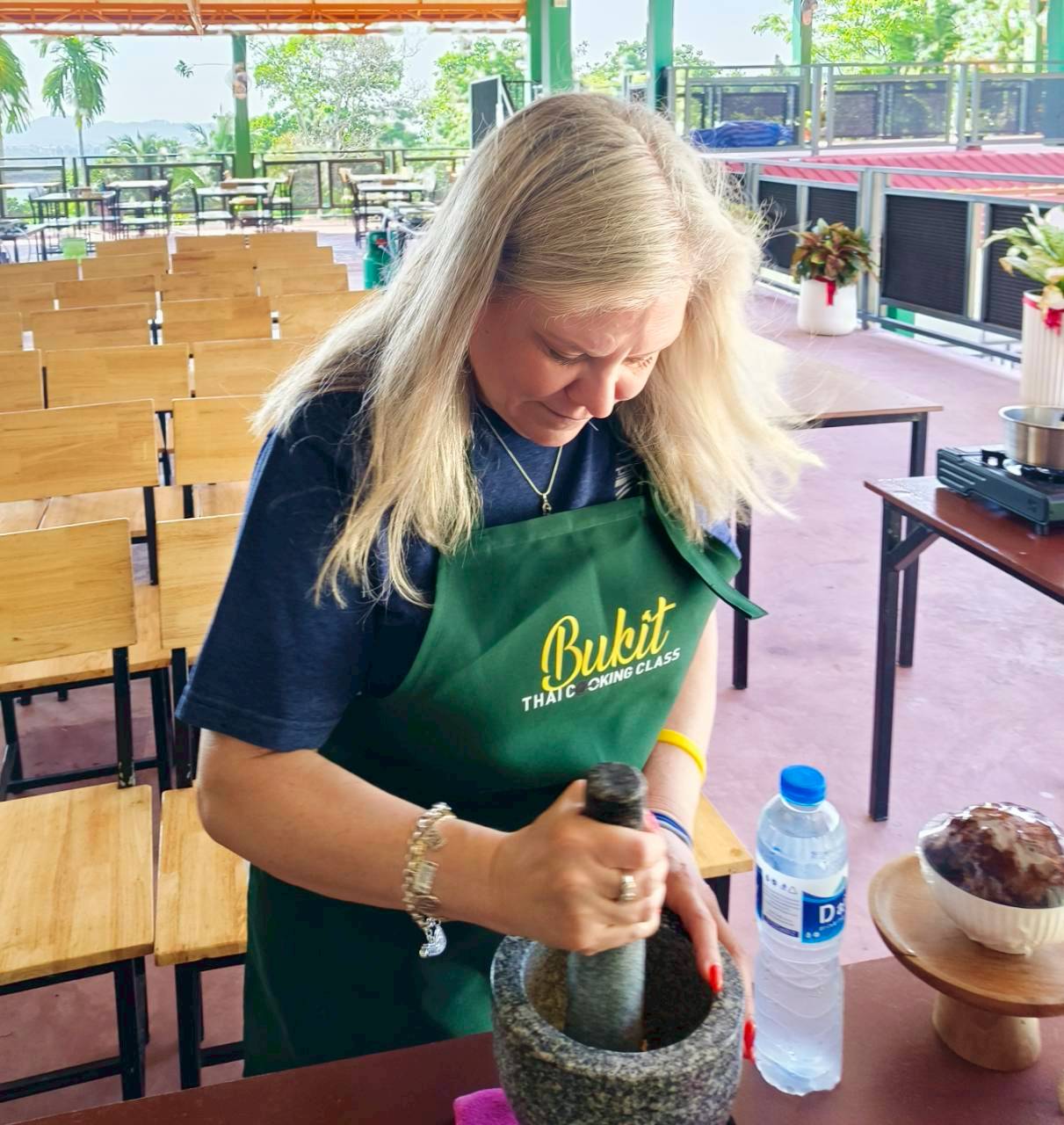 Cooking class preparation